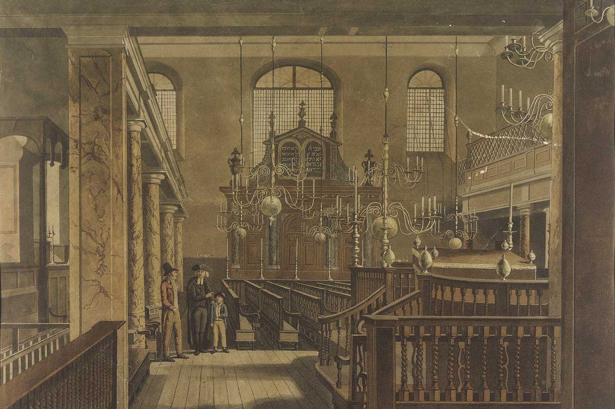 Interior, Bevis Marks Synagogue.