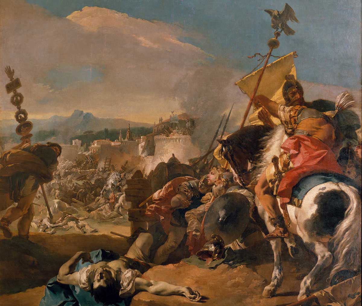 The Capture of Carthage, 1725–29, Giovanni Battista Tiepolo. Metropolitan Museum of Art.