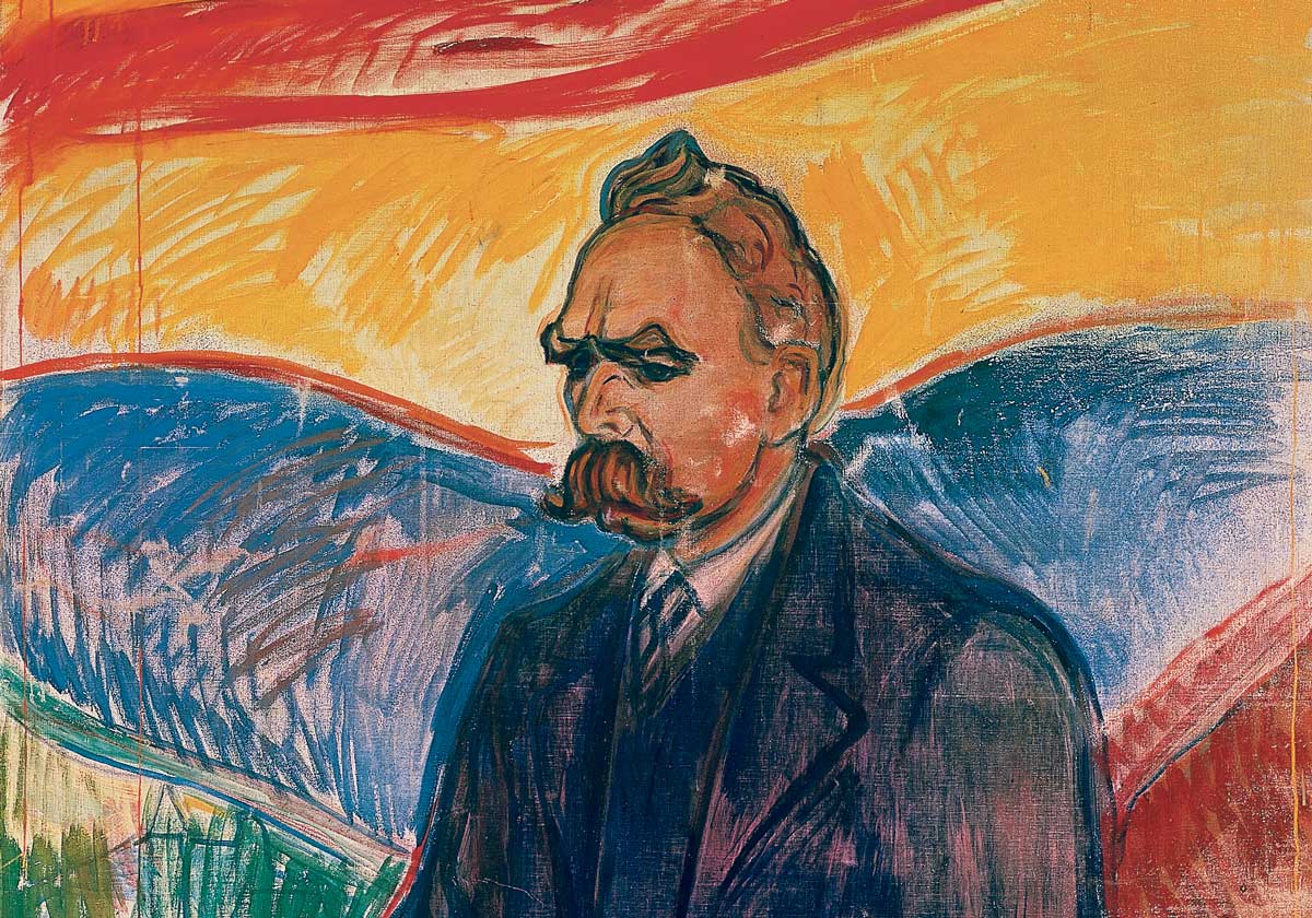 Friedrich Nietzsche, by Edvard Munch, c.1906. © Munch Museet, Oslo, Norway/Bridgeman Images