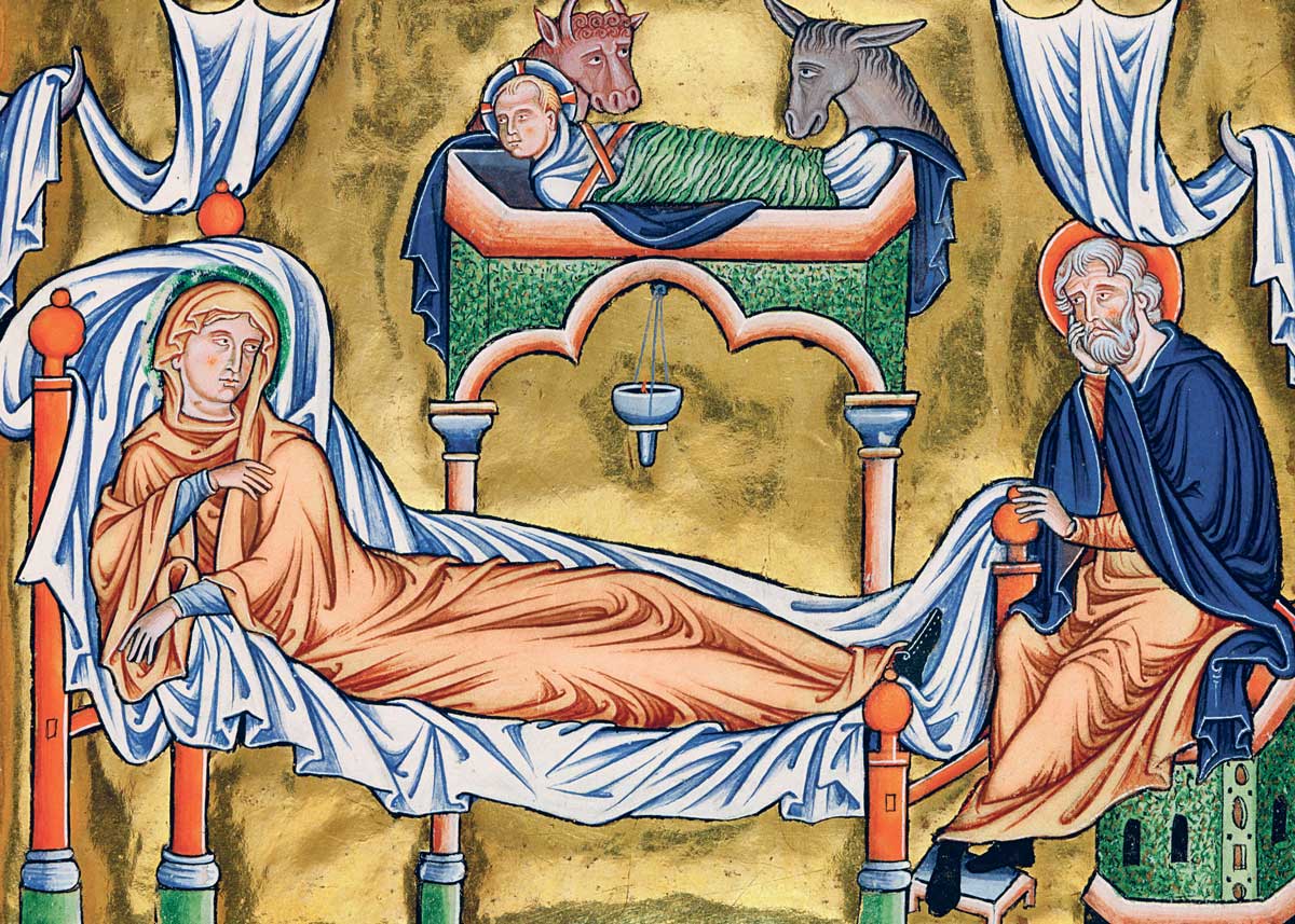 Nativity, from the Psalter of Ingeborg of Denmark, c.1210 © Bridgeman Images