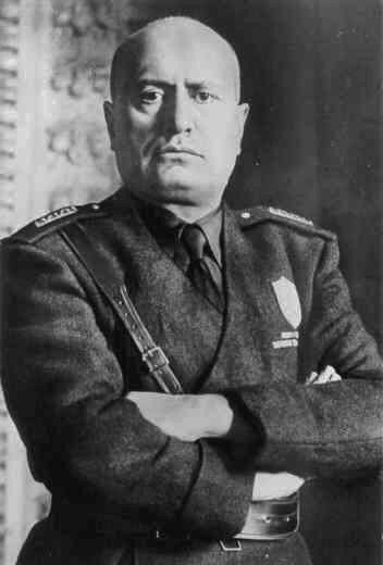 Portrait of Mussolini