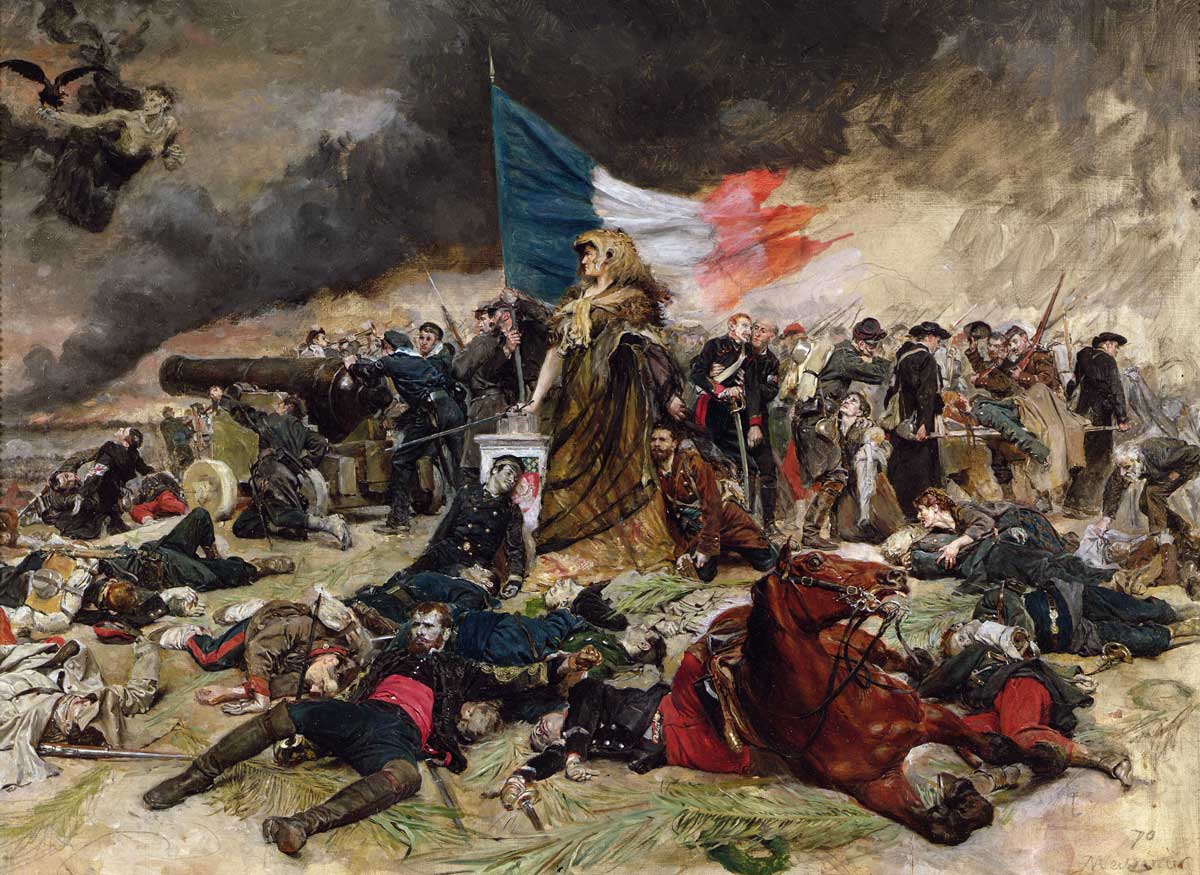 Allegory of the Siege of Paris, 1870,  by Jean-Louis-Ernest Meissonier © Bridgeman Images.