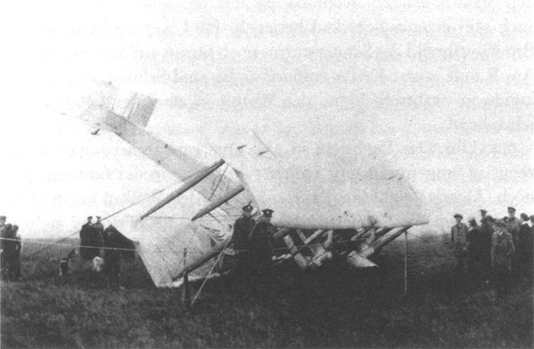 Alcock and Brown landing in Ireland, 1919.