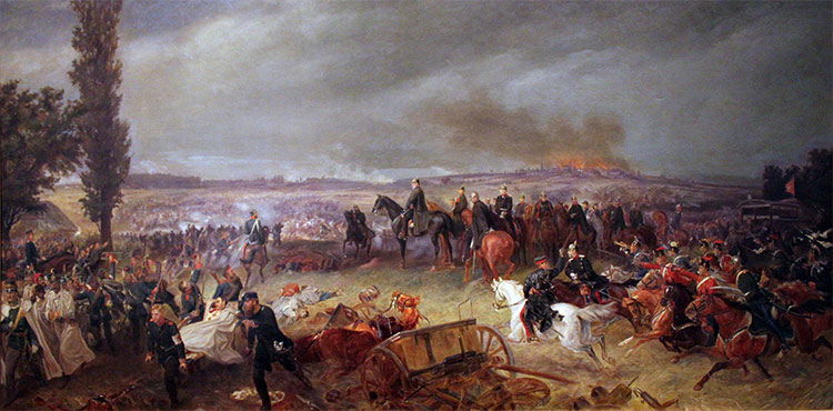 Battle of Königgrätz, by Georg Bleibtreu. Oil on canvas, 1869.