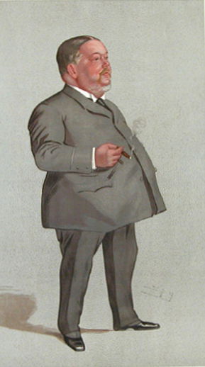 Balfour as caricatured by Spy Leslie Ward in Vanity Fair, March 1892