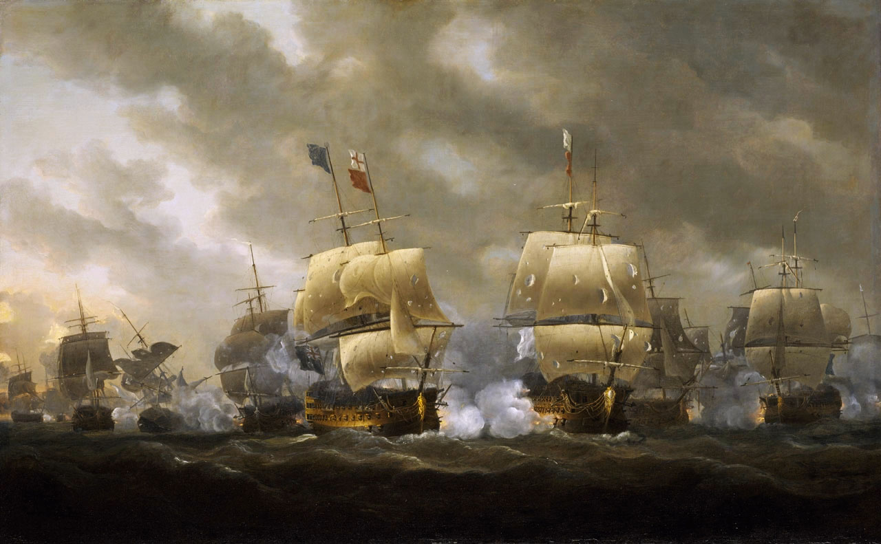 The Battle of Quiberon Bay, Nicholas Pocock, 1812.