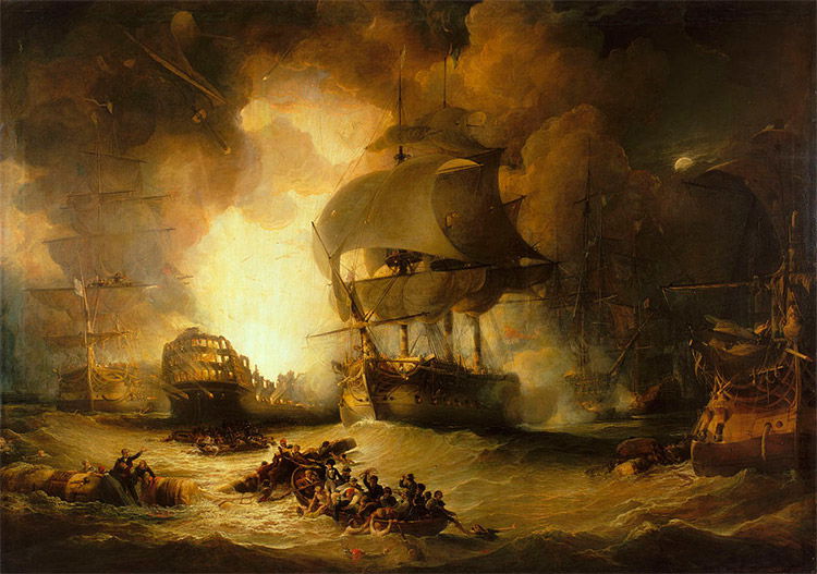 The Destruction of L'Orient at the Battle of the Nile"