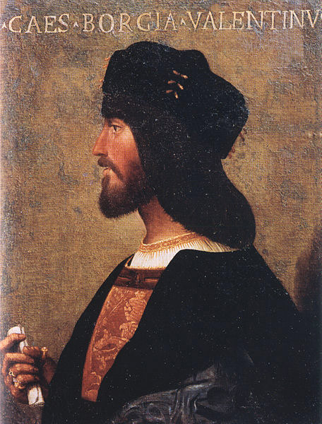Profile portrait of Cesare Borgia in the Palazzo Venezia in Rome, ca. 1500–10