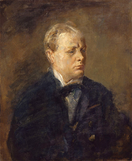 Portrait of Churchill by Ambrose McEvoy