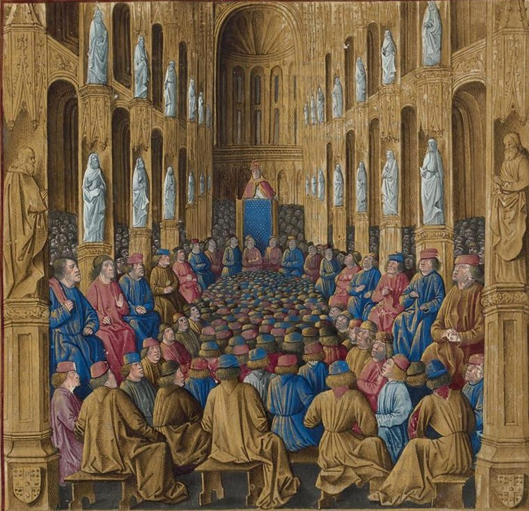Pope Urban II at the Council of Clermont