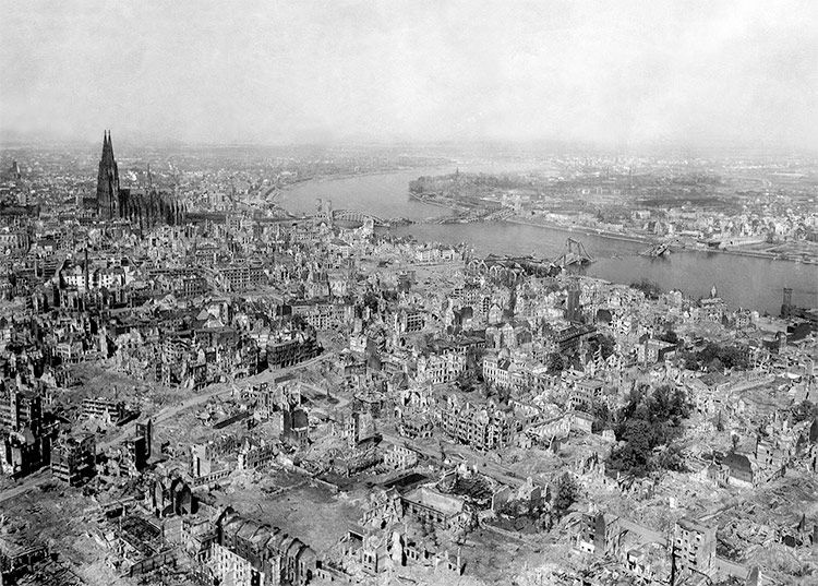 Cologne in 1945.