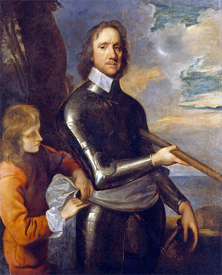 Oliver Cromwell c. 1649 by Robert Walker