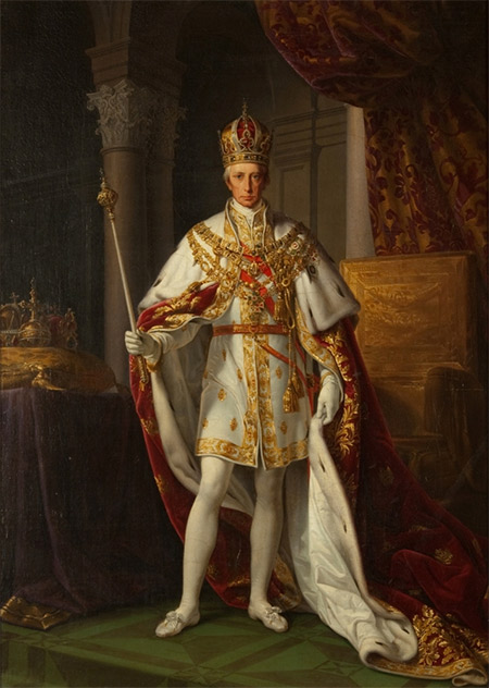 Francis II in his coronation robes, by Leopold Kupelwieser