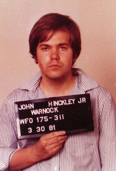 FBI mugshot of John Hinkcley, Jr. after his attempted assassination of Ronald Reagan in 1981.