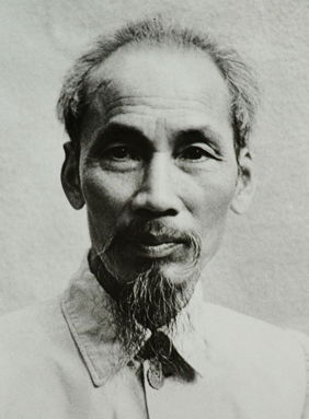 Portrait of Ho Chi Minh circa 1946.