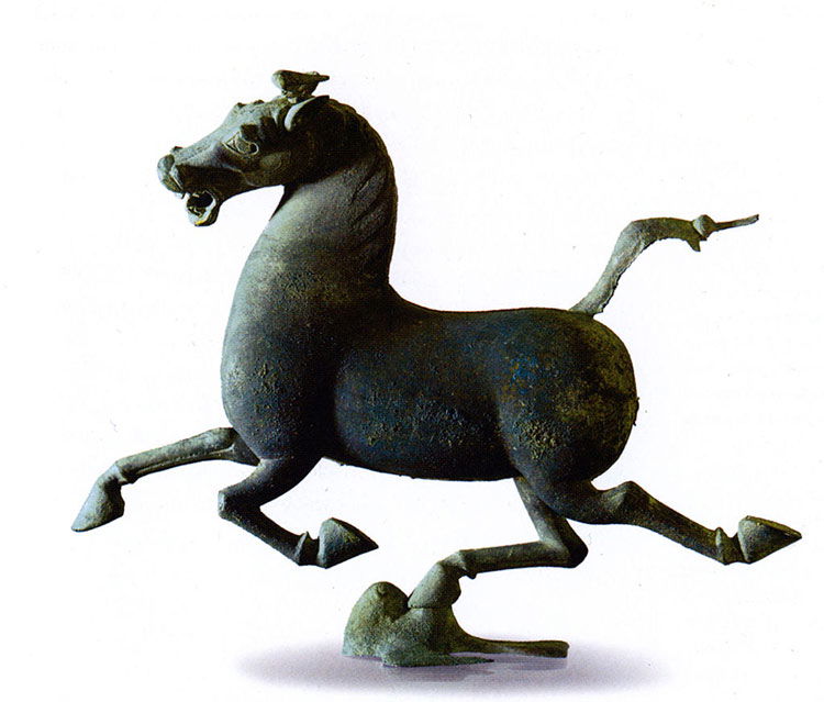 Flying Horse, East Han Dynasty.Bronze. Gansu Provincial Museum