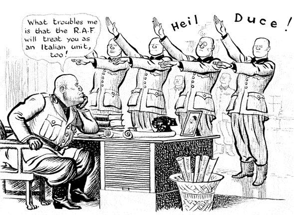 Cartoon by Leslie Illingworth in the Daily Mail, January 1941.
