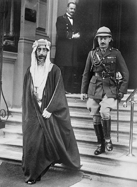 Betrayed by the British: King Feisal of Iraq on a visit to to London, November 1927.