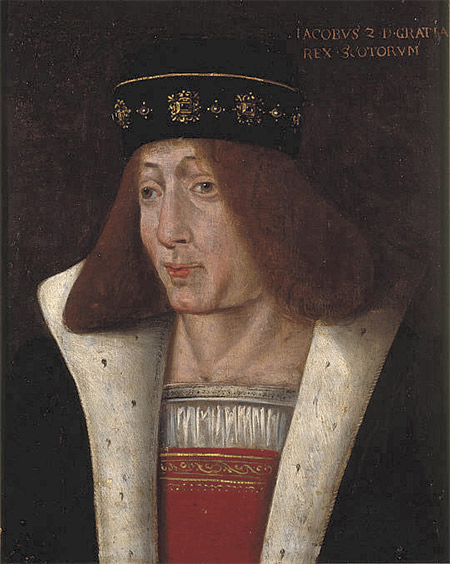 Posthumous portrait of James II of Scotland; oil on panel