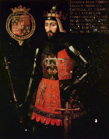 A retrospective portrait commissioned in c.1593 by Sir Edward Hoby for Queenborough Castle, Kent, probably modelled on Gaunt