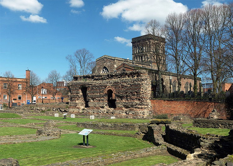 St Nicholas's Church and the Jewry Wall