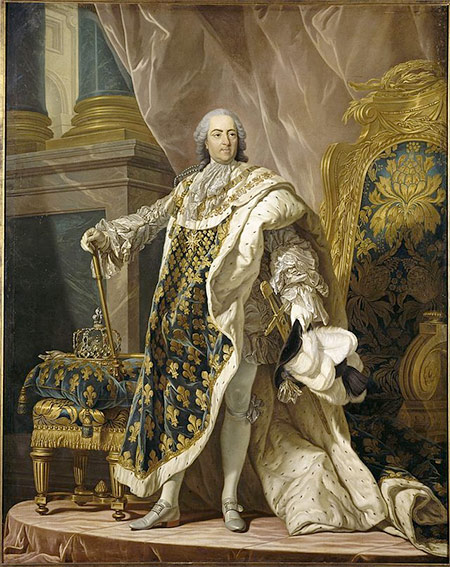 Monarch of all I survey: Louis XV of France in his robes of state.