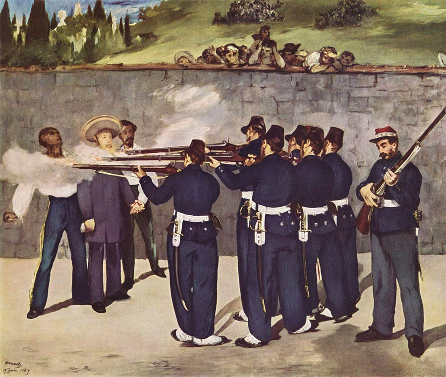 The Execution of Emperor Maximilian (1868–69) by Manet.