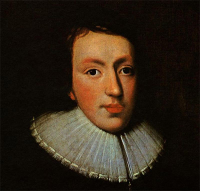 Portrait of Milton c. 1629, National Portrait Gallery, London. Unknown artist (detail)