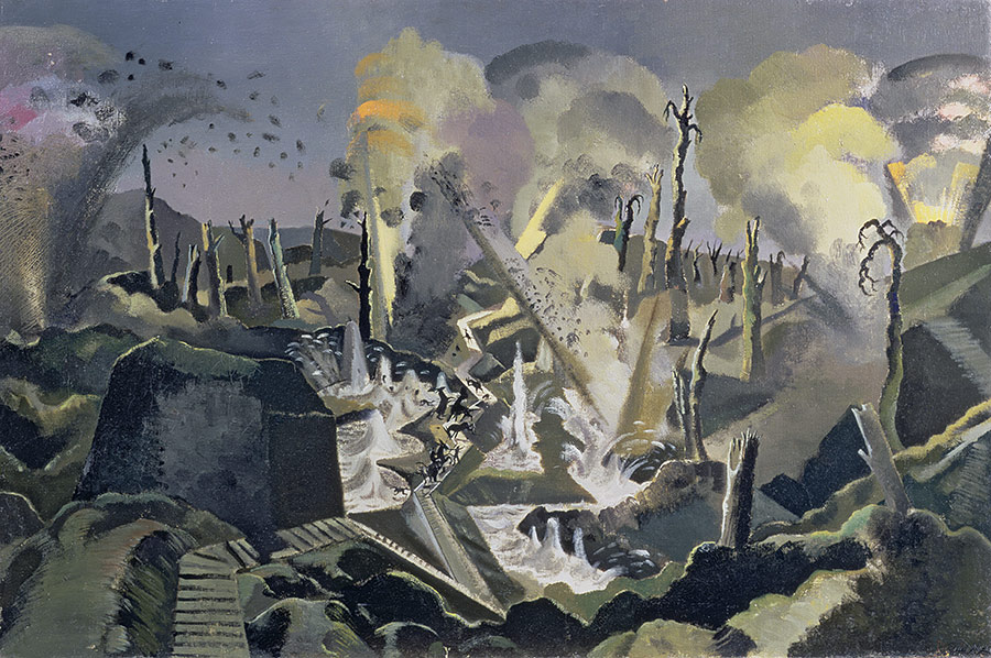 Brush with death: The Mule Track, by Paul Nash, 1918.
