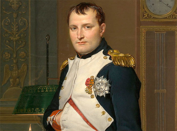 Detail from 'The Emperor Napoleon in His Study at the Tuileries', by Jacques-Louis David, 1812