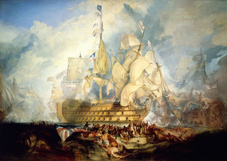 The Battle of Trafalgar, 21 October 1805, J.M.W. Turner, 1823-4