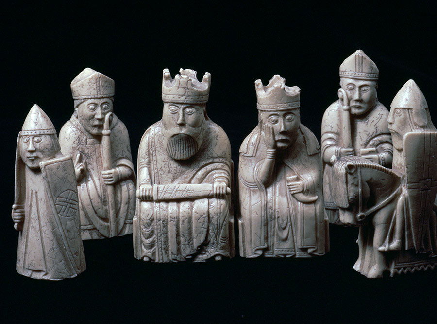 Inspiring figures: the Lewis Chessmen, c.1150-1200.