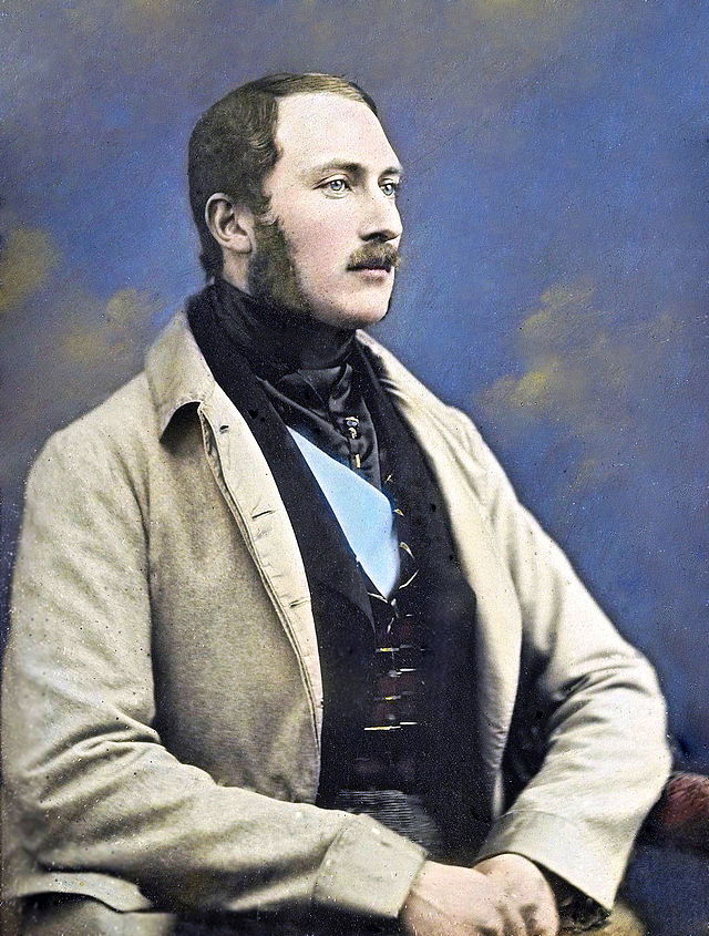 Early hand-coloured daguerreotype of Prince Albert, 1848