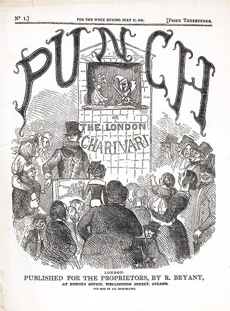 Funny at first: the cover of the opening issue of Punch