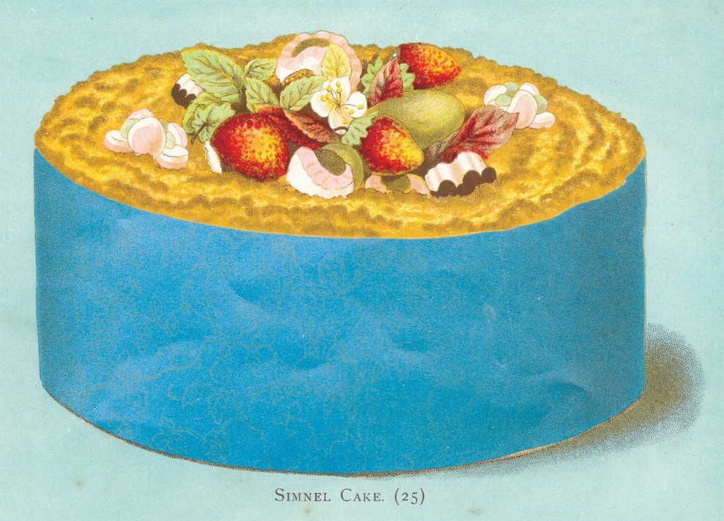 Victorian Easter simnel cake, 1893.