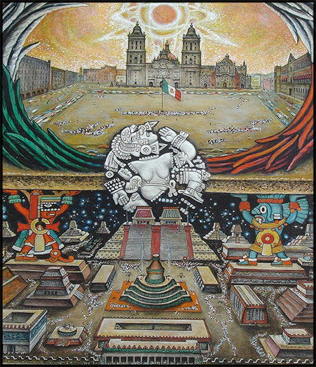 Fundación de México – Tenochtitlán by Roberto Cueva del Río.