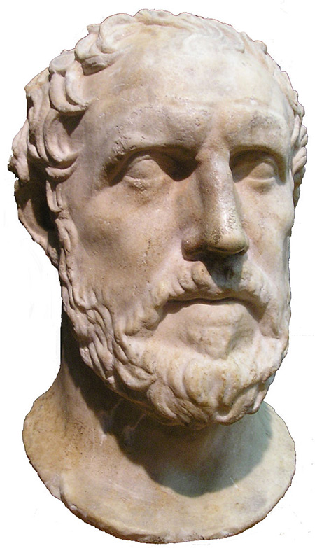 Bust of Thucydides residing in the Royal Ontario Museum, Toronto