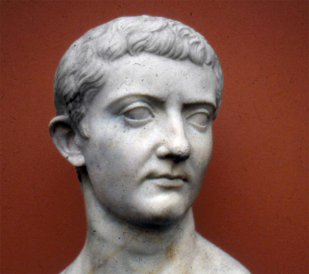 Marble portrait bust of Tiberius in the Carlsberg Glyptotek, Copenhagen.