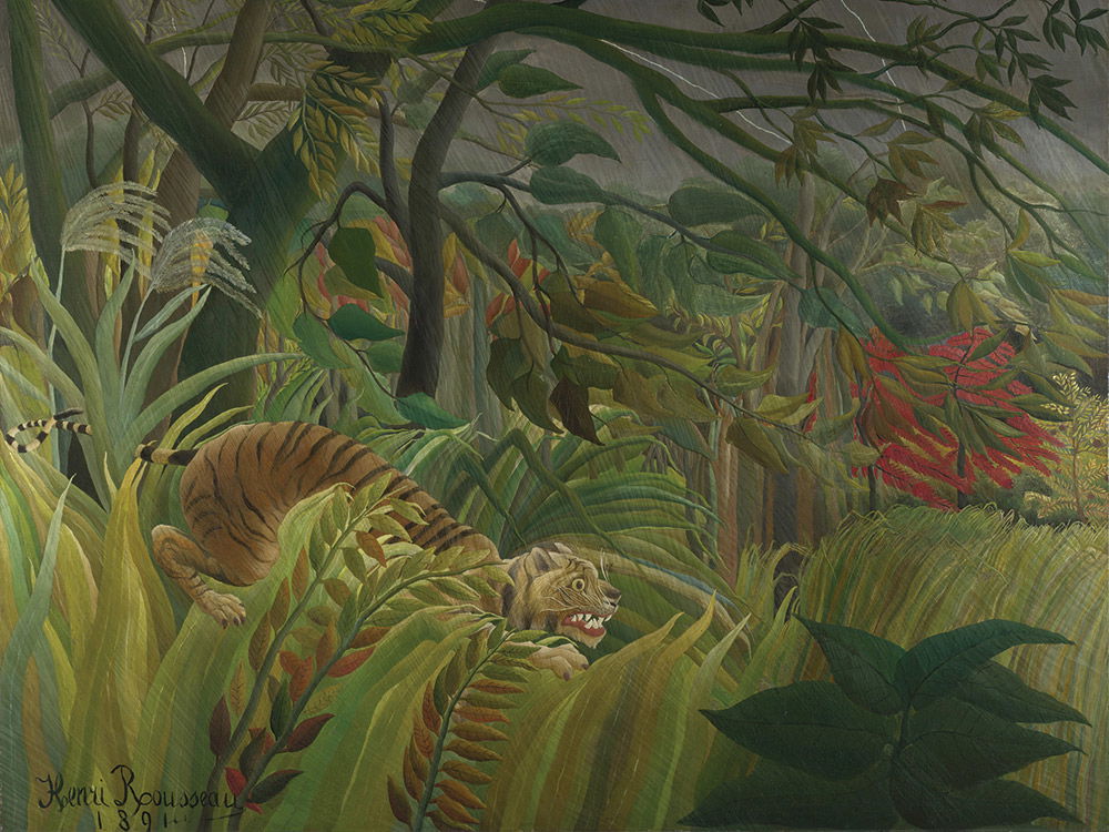 Surprised! by Henri Rousseau, 1891.