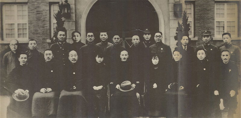 Generalissimo Chiang Kai-shek and senior members of the Kuomintang after the incident.