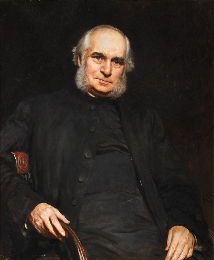 Bishop William Stubbs, portrait by Hubert von Herkomer, 1885. The Bodleian Library, Universtiy of Oxford