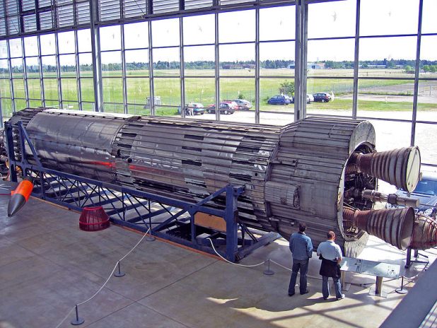 Blue Streak missile at the Deutsches Museum at Schleissheim, Munich