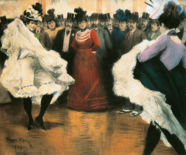 'The French Cancan' by Pierre Vidal, 1899