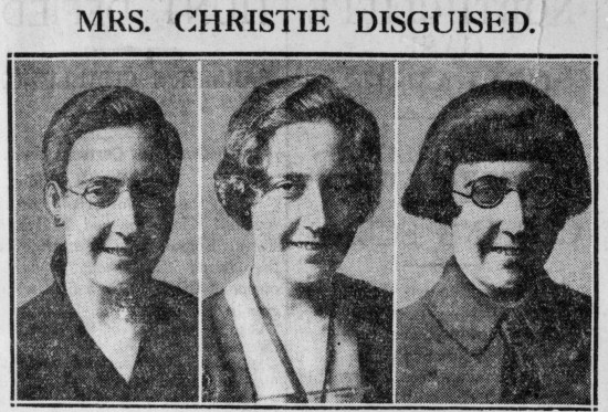 A cutting from the Daily News, December 11th, 1926, showing how Agatha Christie may have disguised herself after her disappearances.