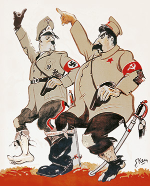 A contemporary British satire of the Nazi Soviet Pact, August 1939