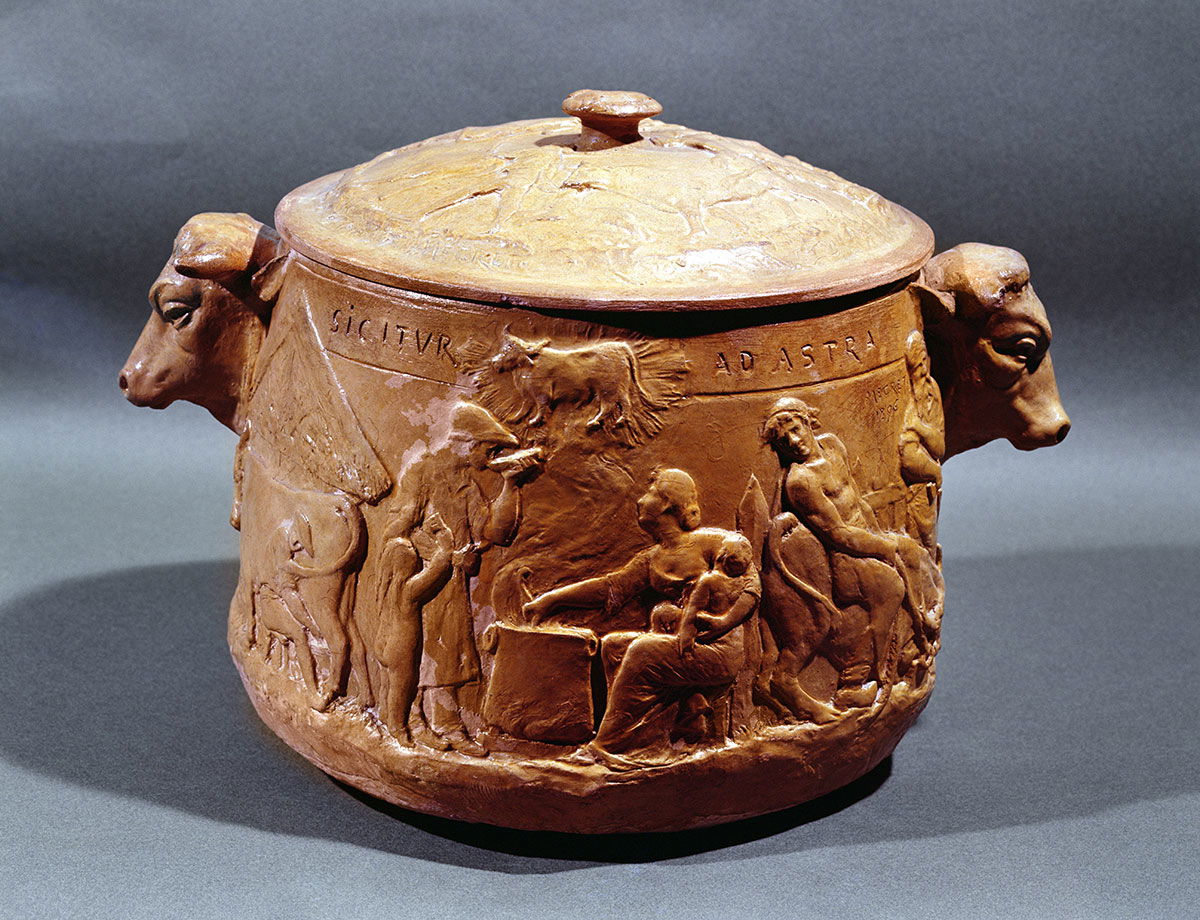 Slow food: a terracotta vessel for pot-au-feu, 1896. © Bridgeman Images.