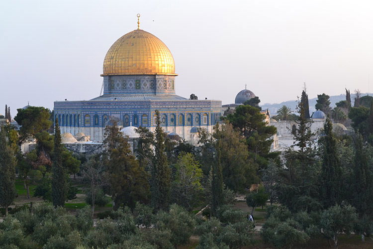 Dome of the Rock, Jerusalem, reconsecrated as an Islamic shrine when Jerusalem was retaken by Saladin in 1187. Jonathan Phillips