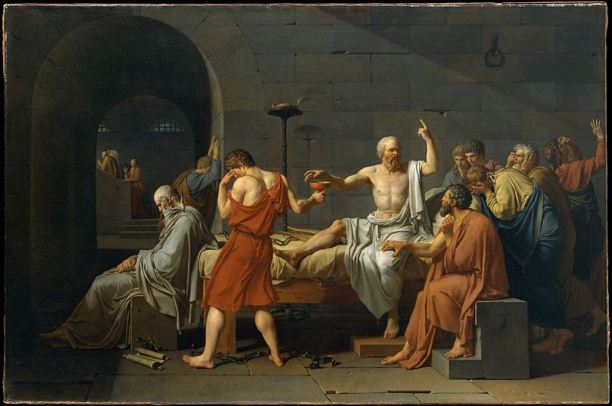 The Death of Socrates, by Jacques-Louis David (1787)