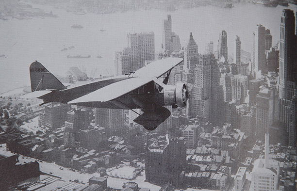 'Lituanica' flies over New York City on July 14th, 1933