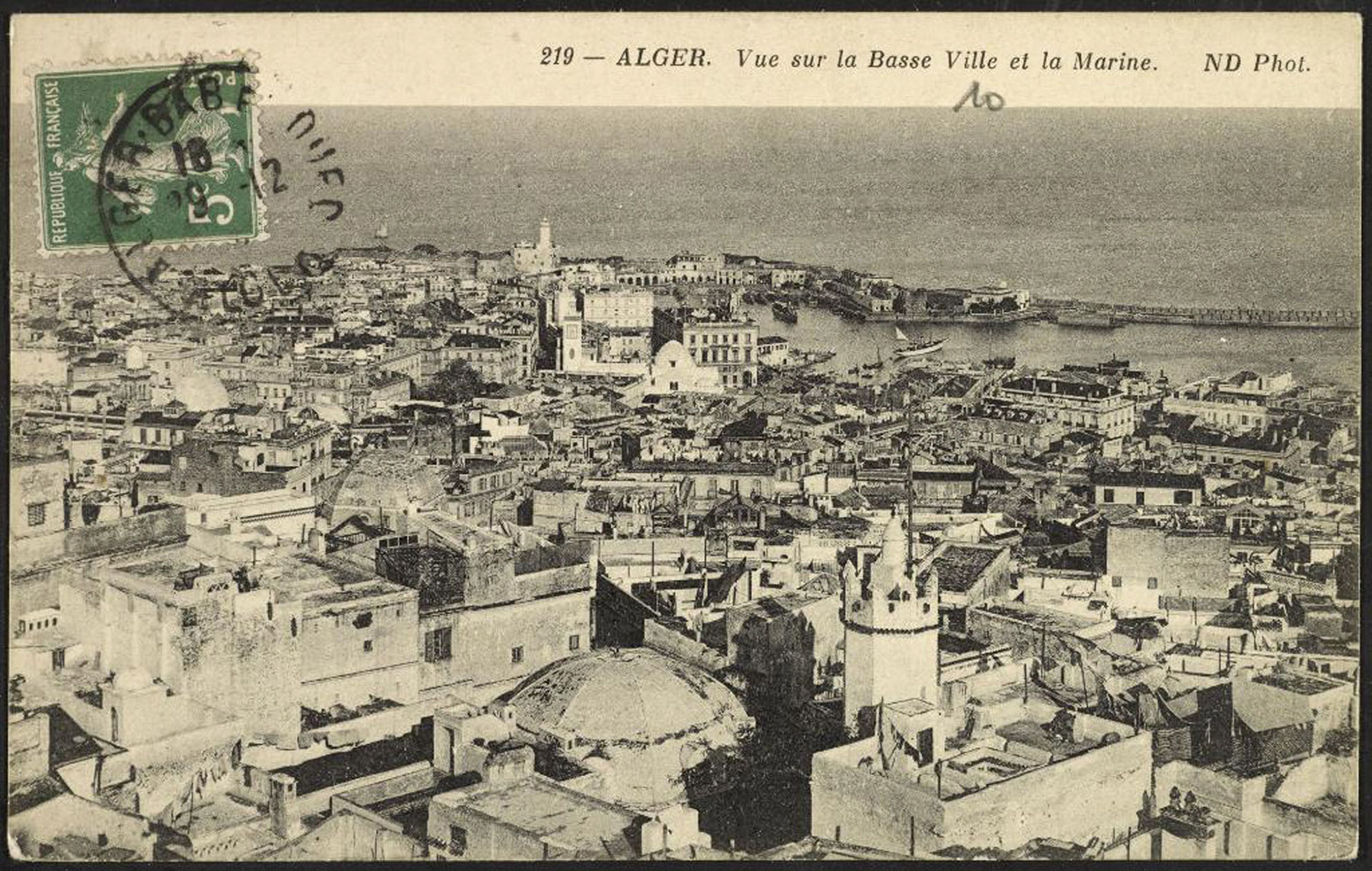 The lower city of Algiers, including the Marine quarter, late 19th century. Alamy